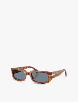 PERSOL PO3385S Mel Rectangle-Frame Acetate Sunglasses detail 2