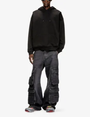 DIESEL S-Boxt-Dco Loose-Fit Cotton-Jersey Hoodie detail 2