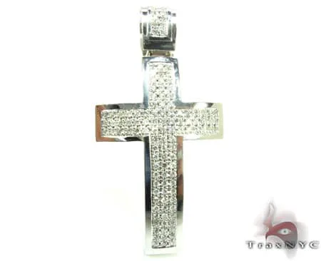 RINA - For Him FACTORY 3 Row Cross Crucifix 11183 in Rose Gold – Pendant
