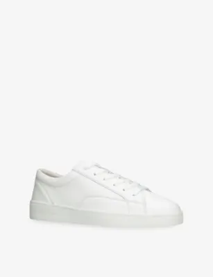 JUDE LLOW Nico Leather Trainers - EUR 41 / 7 UK MEN in WHITE, additional product view 3