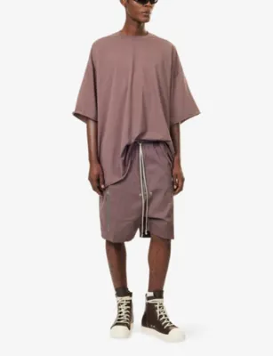 RICK OWENS Tommy Oversized Cotton-Jersey T-Shirt detail 2