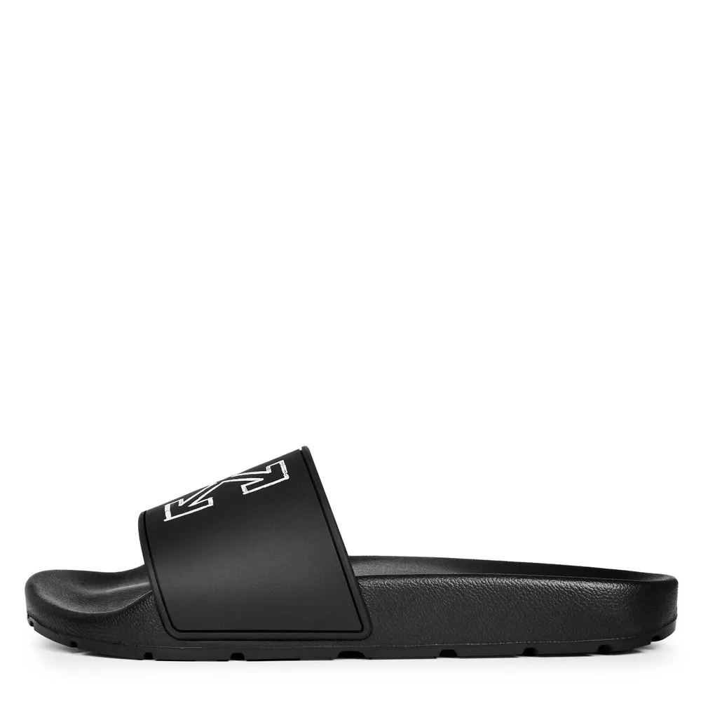 Off White Men's Arrow Slider Sandals, Comfortable and Stylish in Black SMU, additional product view 2