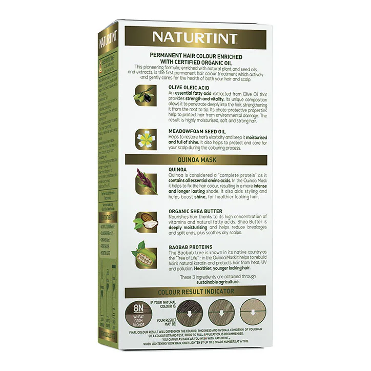 Naturtint Permanent Hair Colour 8N (Wheat Germ Blonde) detail 2