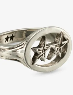 TWOJEYS Tj Mini Superstar Sterling-Silver Plated Ring - Q detail 3
