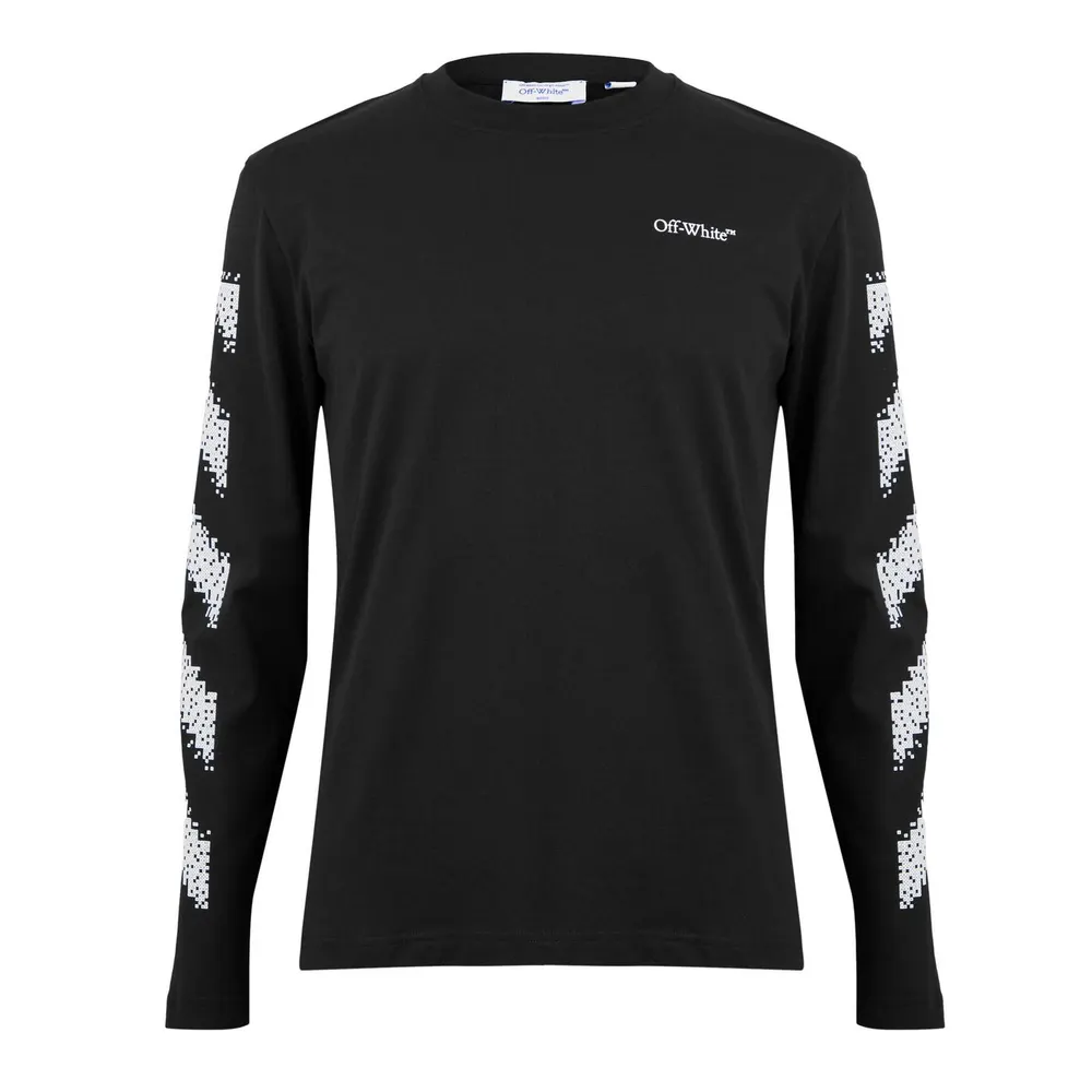 Off White Men's Diag Skate Diagonal Graphic Long Sleeve T-Shirt