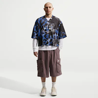 Nike Sportswear Club Men's Oversized Cargo Shorts - Tattoo/White
