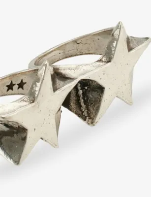 TWOJEYS Tj Superstar Sterling-Silver Plated Brass Knuckle Ring - 16-18 detail 3
