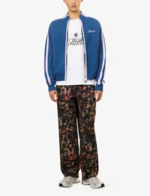 PELLADOR Contrast-Trim Cotton Knit Tracksuit Jacket detail 2