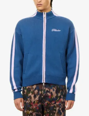PELLADOR Contrast-Trim Cotton Knit Tracksuit Jacket detail 3