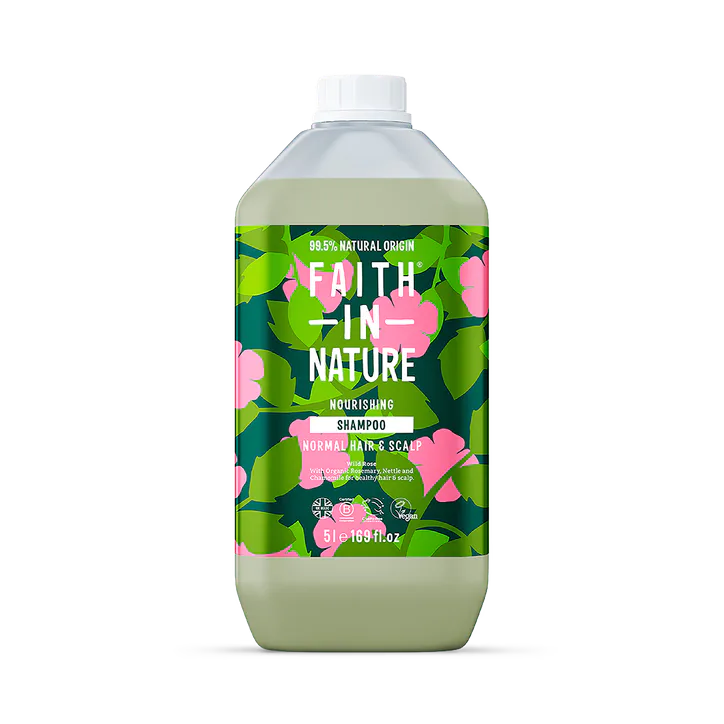 Faith in Nature Shampoo for Normal Hair Wild Rose 5L