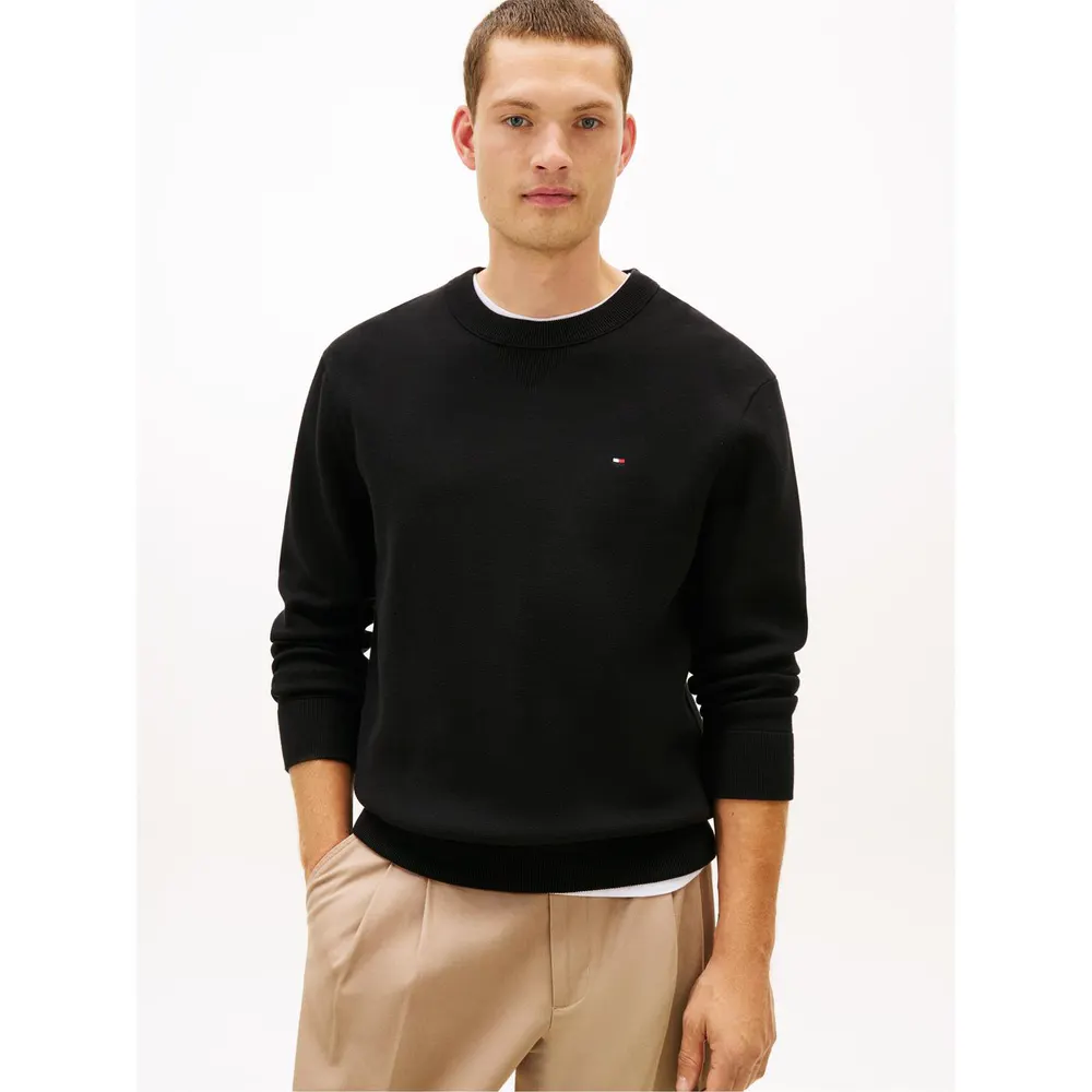 Tommy Hilfiger Men's Milano Crew Neck Jumper detail 2
