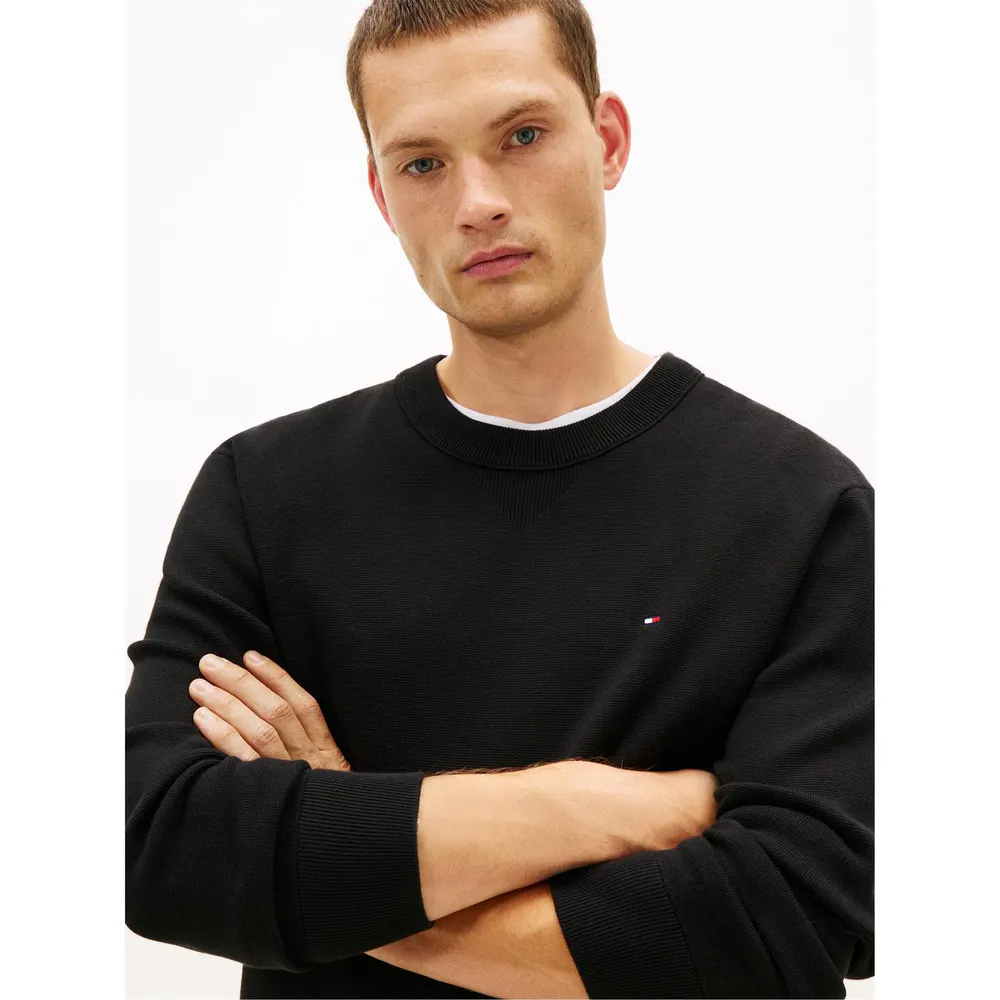 Tommy Hilfiger Men's Milano Crew Neck Jumper detail 3
