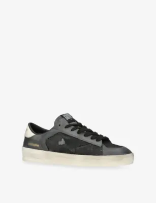 GOLDEN GOOSE Men’s Stardan Suede and Mesh Trainers - EUR 40 / 6 UK MEN in GREY/M.CMB, additional product view 3