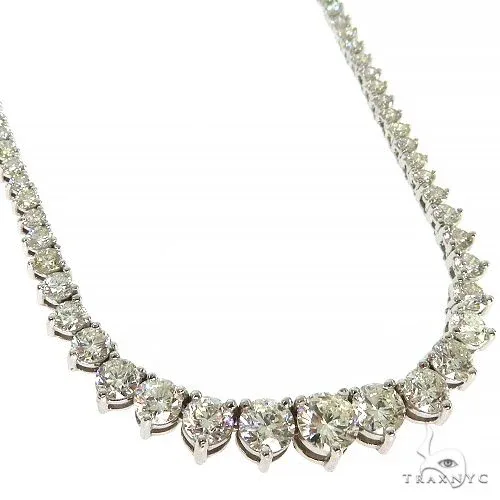 RINA - For Him CUSTOM 14K Gold Diamond Necklace 68082 in White Gold – Necklaces