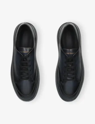 OFFICINE CREATIVE Release Leather Trainers - EUR 43 / 9 UK MEN in BLUE/DARK, additional product view 2