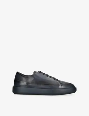 OFFICINE CREATIVE Release Leather Trainers - EUR 43 / 9 UK MEN in BLUE/DARK – Mens | Trainers | Lace up trainers