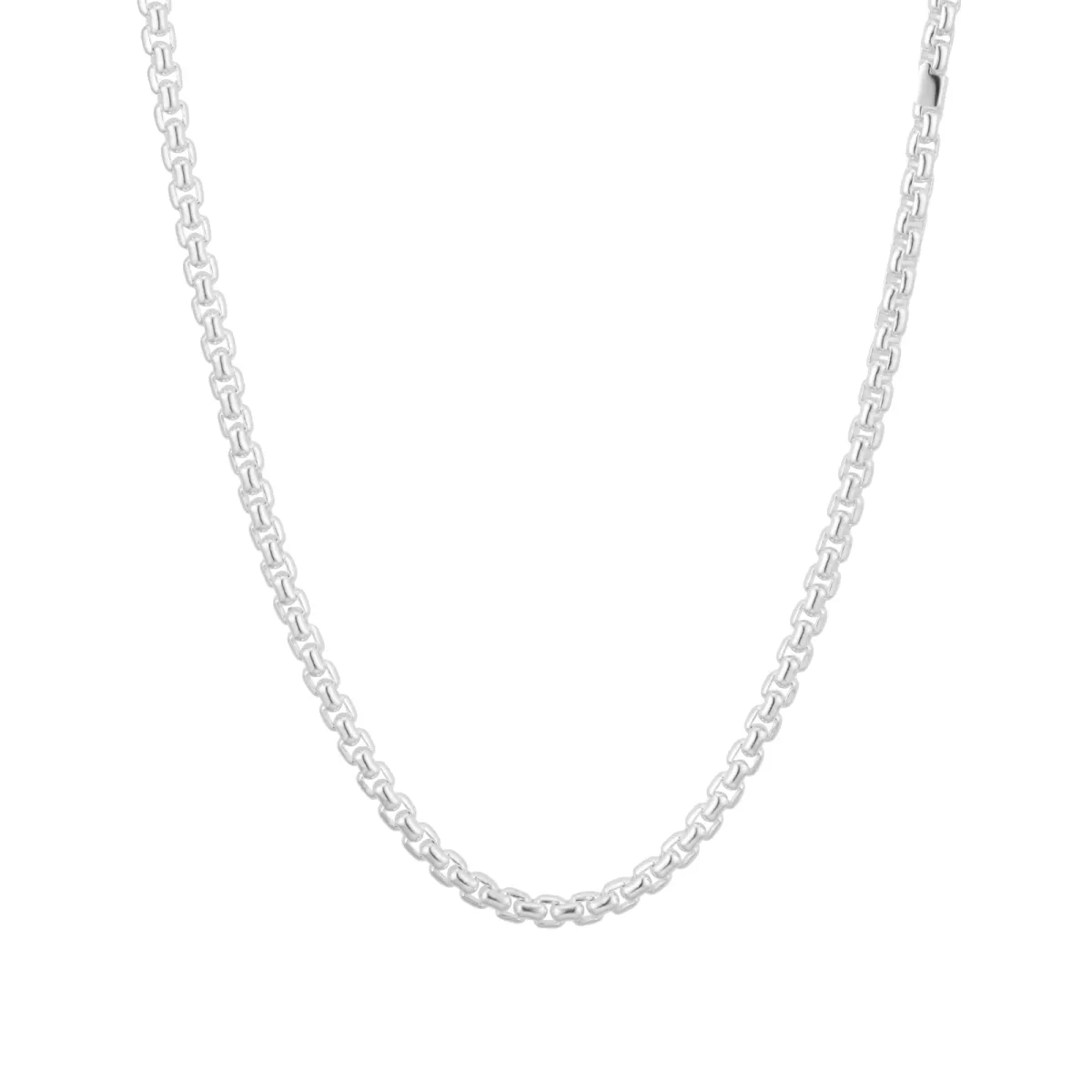 For Him Sterling Silver Mens Micro ID Chain