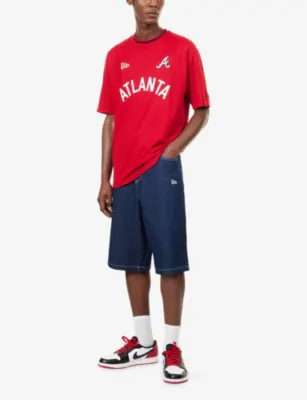 NEW ERA New York Yankees MLB Relaxed Denim Jorts detail 2