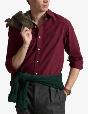 POLO RALPH LAUREN Long-Sleeve Garment-Dyed Cotton Oxford Shirt detail 3