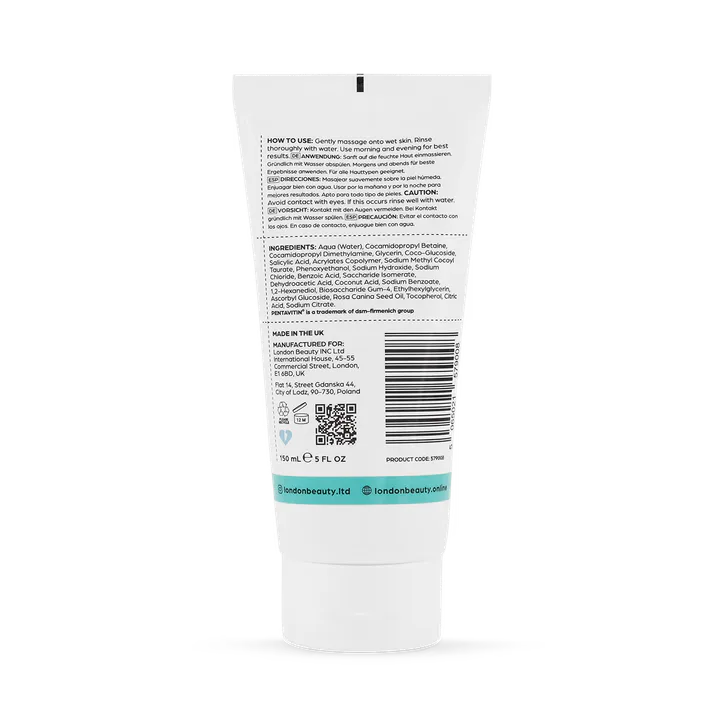 London Beauty Barrier Rescue Facial Cleanser 150ml detail 2