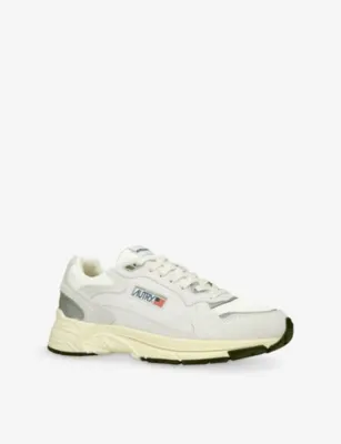 AUTRY Hyperway Suede and Mesh Trainers - EUR 45 / 11 UK MEN in WHITE/OTH, additional product view 3