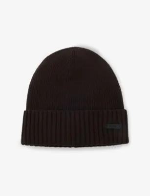 BOSS Brand-Patch Wool Beanie