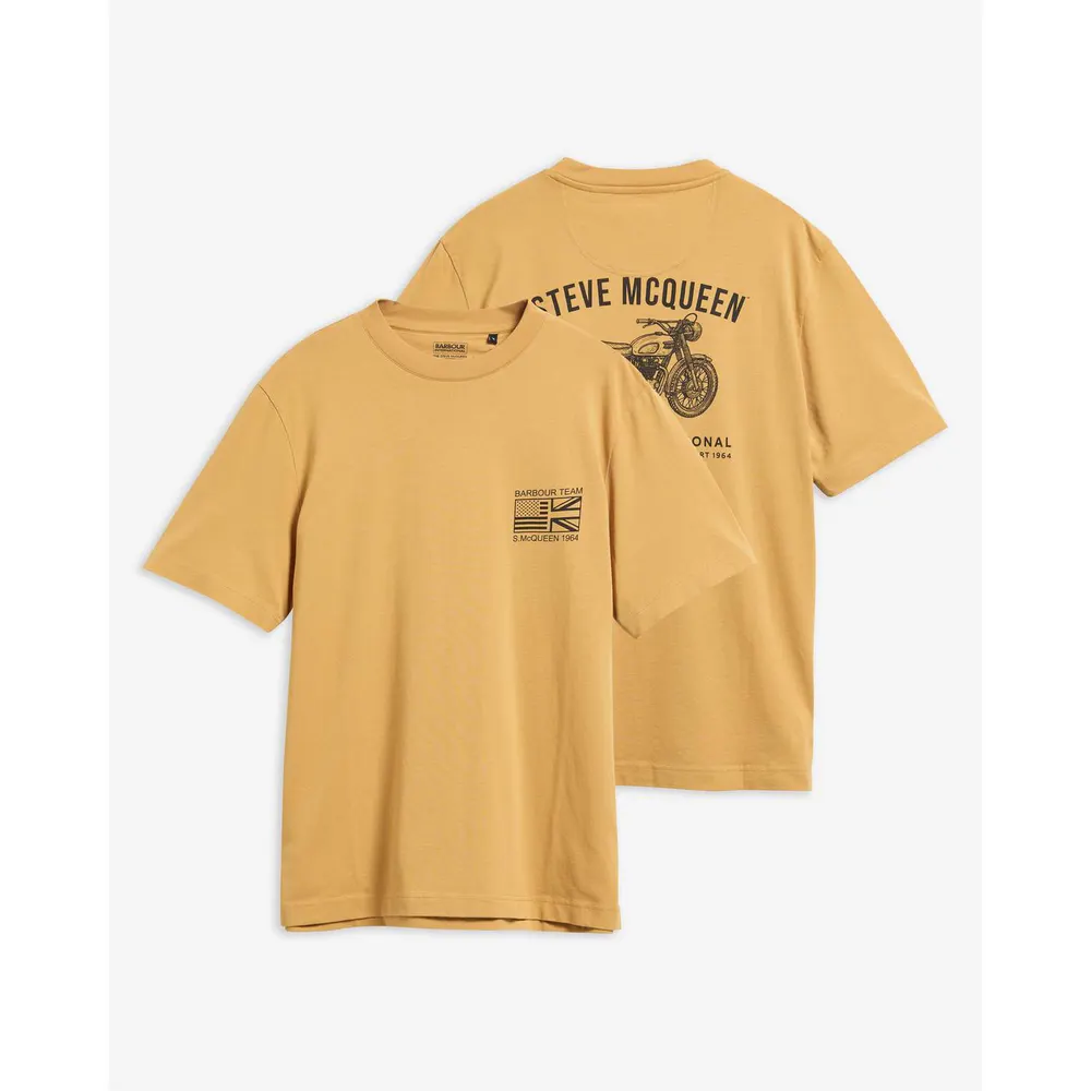 Barbour International Men's Steve McQueen Grange Cotton Short-Sleeve Crew-Neck T-Shirt detail 2