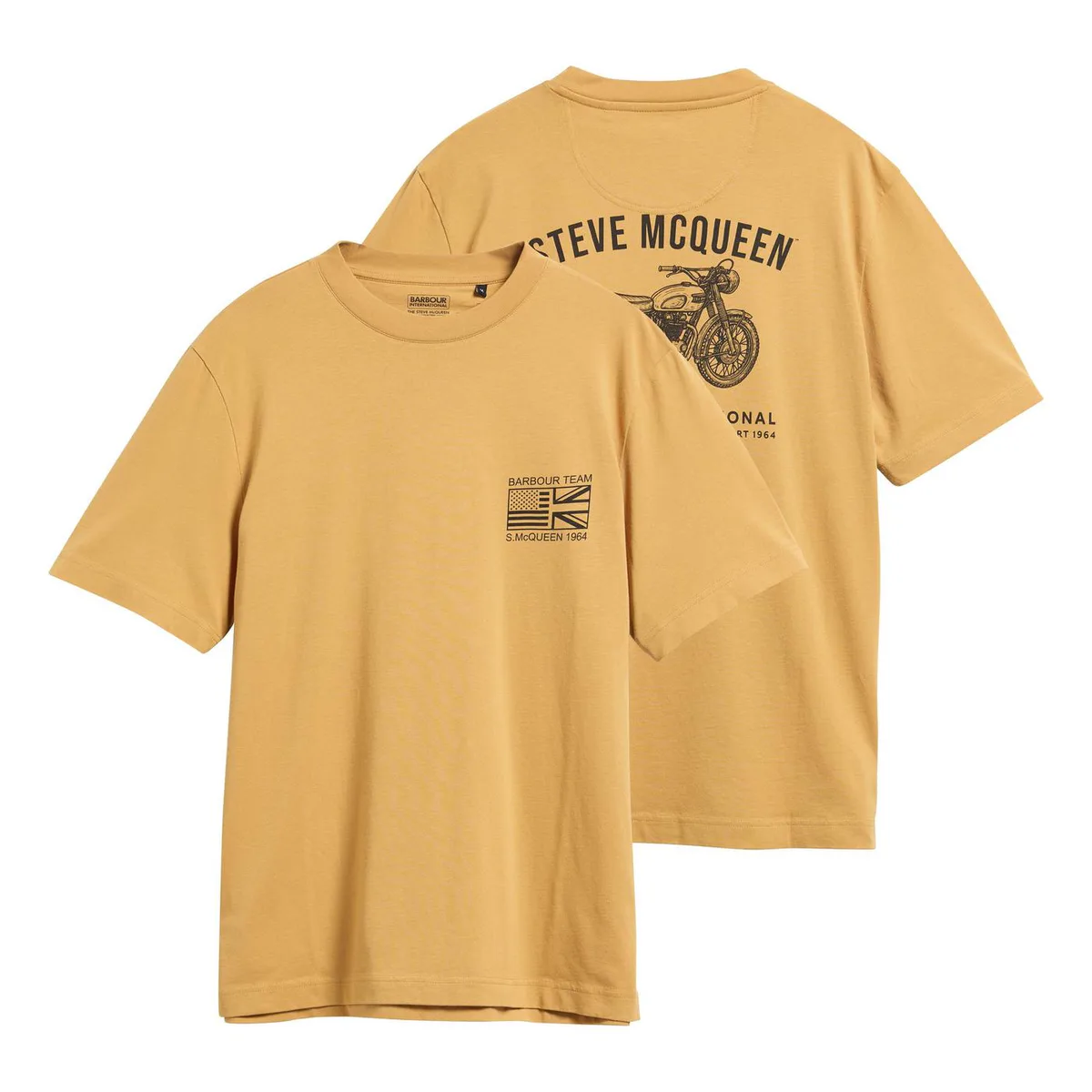 Barbour International Men's Steve McQueen Grange Cotton Short-Sleeve Crew-Neck T-Shirt