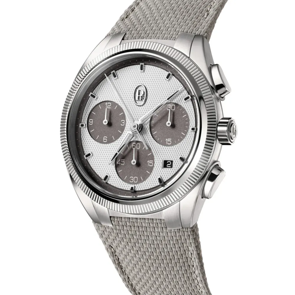 Parmigiani Fleurier TONDA PF Sport Chronograph Steel Silver London Grey COSC 42mm Mens Watch in White, additional product view 2