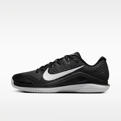 Nike Vapor 12 Men's Clay Court Tennis Shoes - Black/Dark Smoke Grey/White