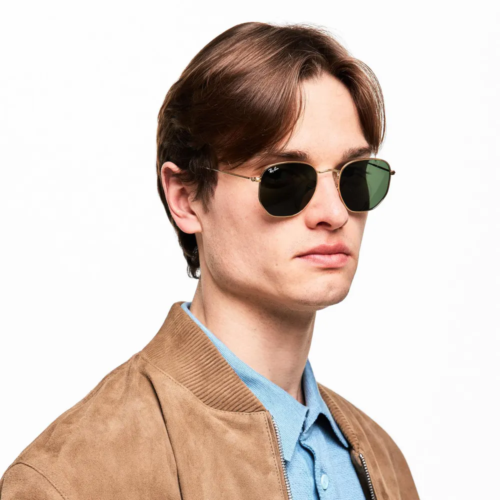 Ray-Ban Gold 0rb3548n Octagonal Sunglasses detail 3