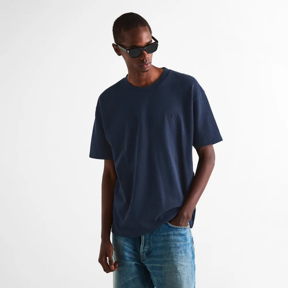 Saint Laurent Men's Cass Piq T-Shirt detail 3