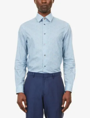 PAUL SMITH Printed Long-Sleeve Cotton Shirt detail 3