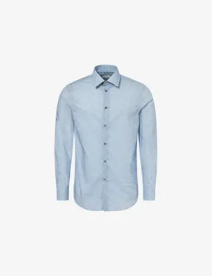 PAUL SMITH Printed Long-Sleeve Cotton Shirt