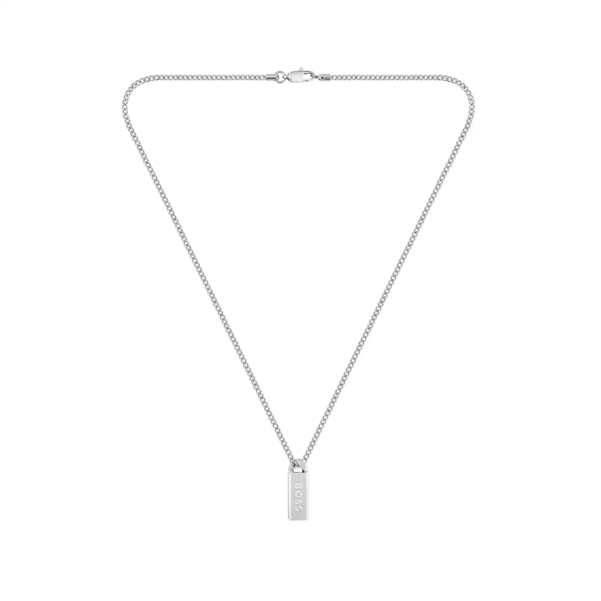 BOSS Gents BOSS Kassy Stainless Steel & Black Enamel Pendant