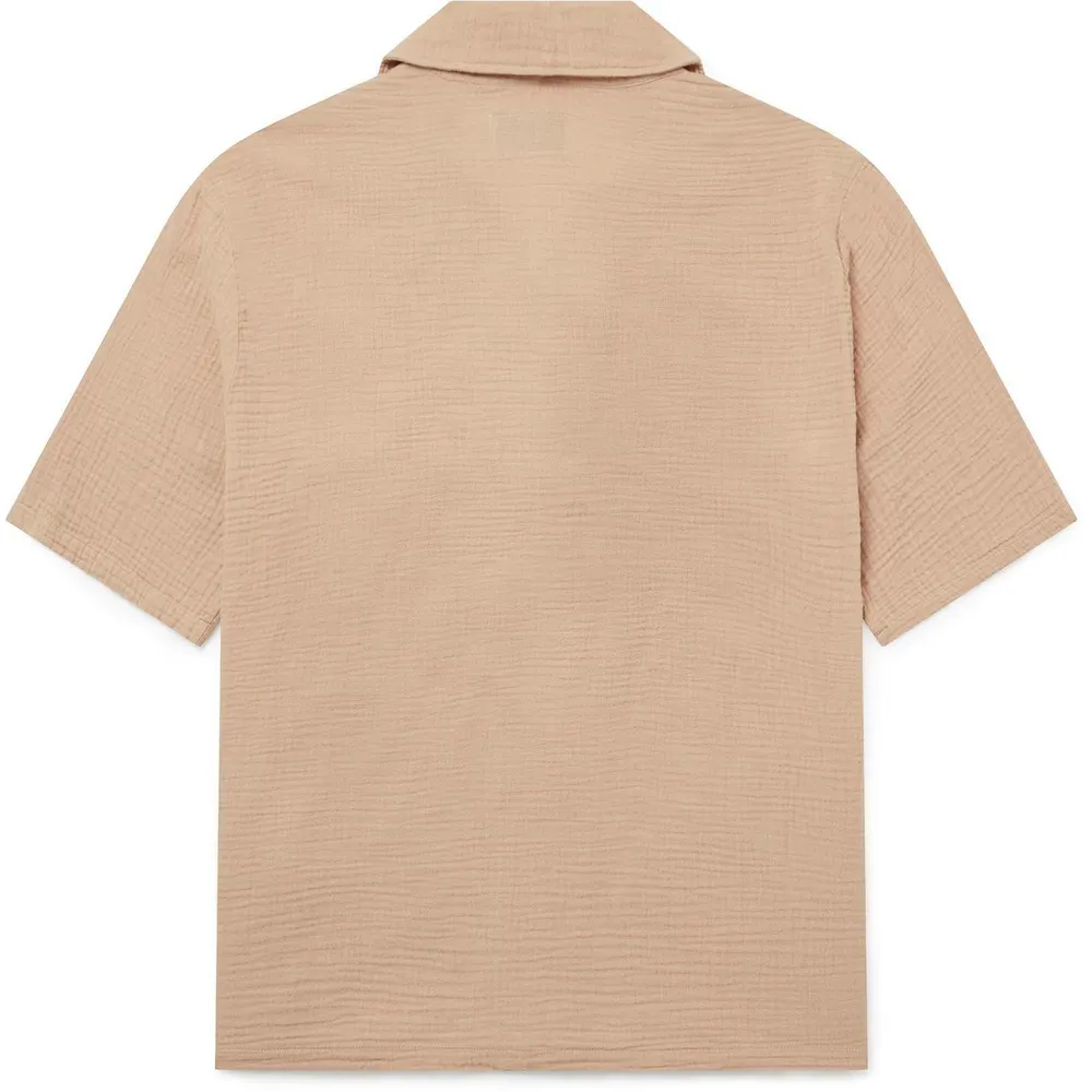 Albam Men's Crinkle Short Sleeve Relaxed Fit Shirt detail 2
