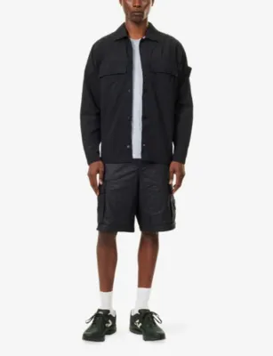 STONE ISLAND Ghost Smerigliato Compass-Badge Woven Jacket detail 2