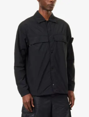 STONE ISLAND Ghost Smerigliato Compass-Badge Woven Jacket detail 3