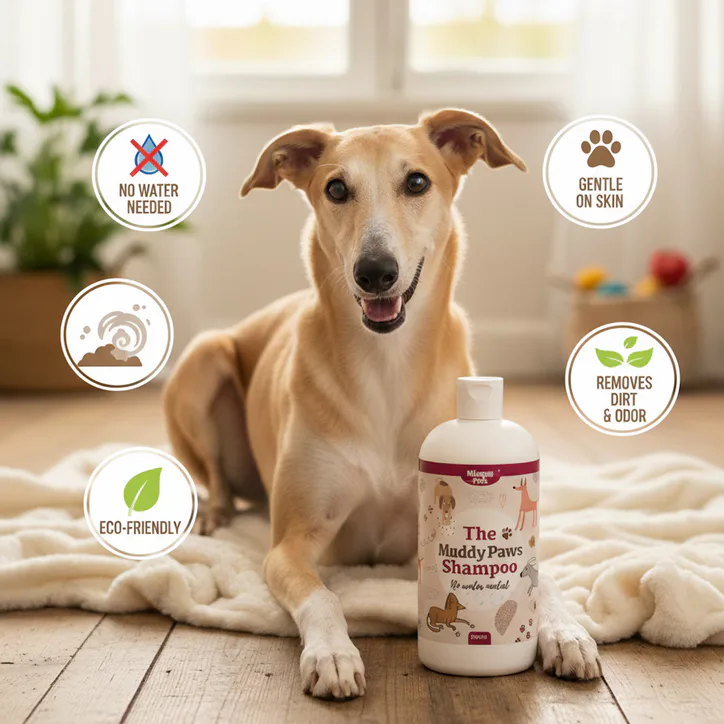 Nilaqua Pets Muddy Paws, Deep Cleansing, Towel Off Pet Shampoo 500ml detail 2