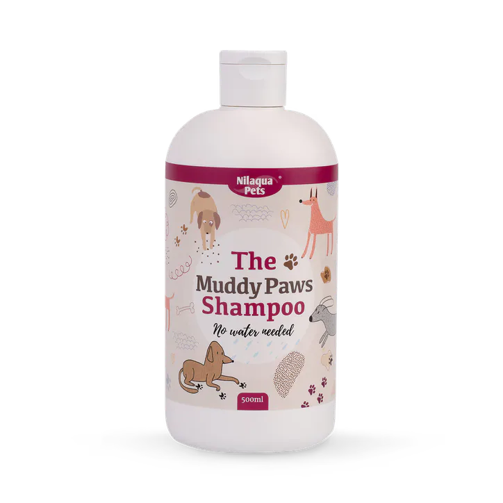 Nilaqua Pets Muddy Paws, Deep Cleansing, Towel Off Pet Shampoo 500ml