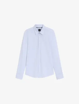 BOSS Graphic-Print Regular-Fit Stretch-Woven Shirt