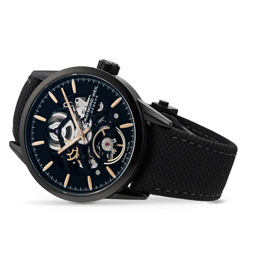 Raymond Weil Freelancer Skeleton 42mm Mens Watch in Skeleton, additional product view 2