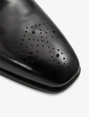 REISS Mead lace-up leather shoes - EUR 42 / 8 UK MEN in BLACK, additional product view 3
