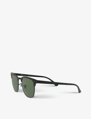 RAY-BAN RB3716 Clubmaster metal square sunglasses detail 2