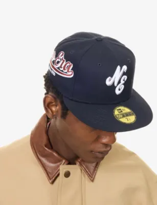 NEW ERA 59FIFTY New Era Heritage Script Woven Baseball Cap - 7 1/4 in NAVY, additional product view 2
