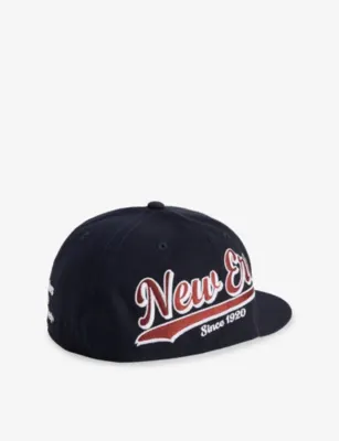 NEW ERA 59FIFTY New Era Heritage Script Woven Baseball Cap - 7 1/4 in NAVY, additional product view 3