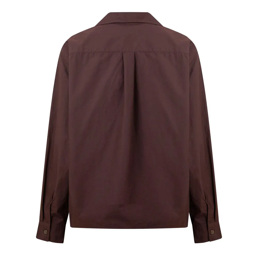 Our Legacy Men's Duo Relaxed Fit Overshirt in Hefty Brown, additional product view 2