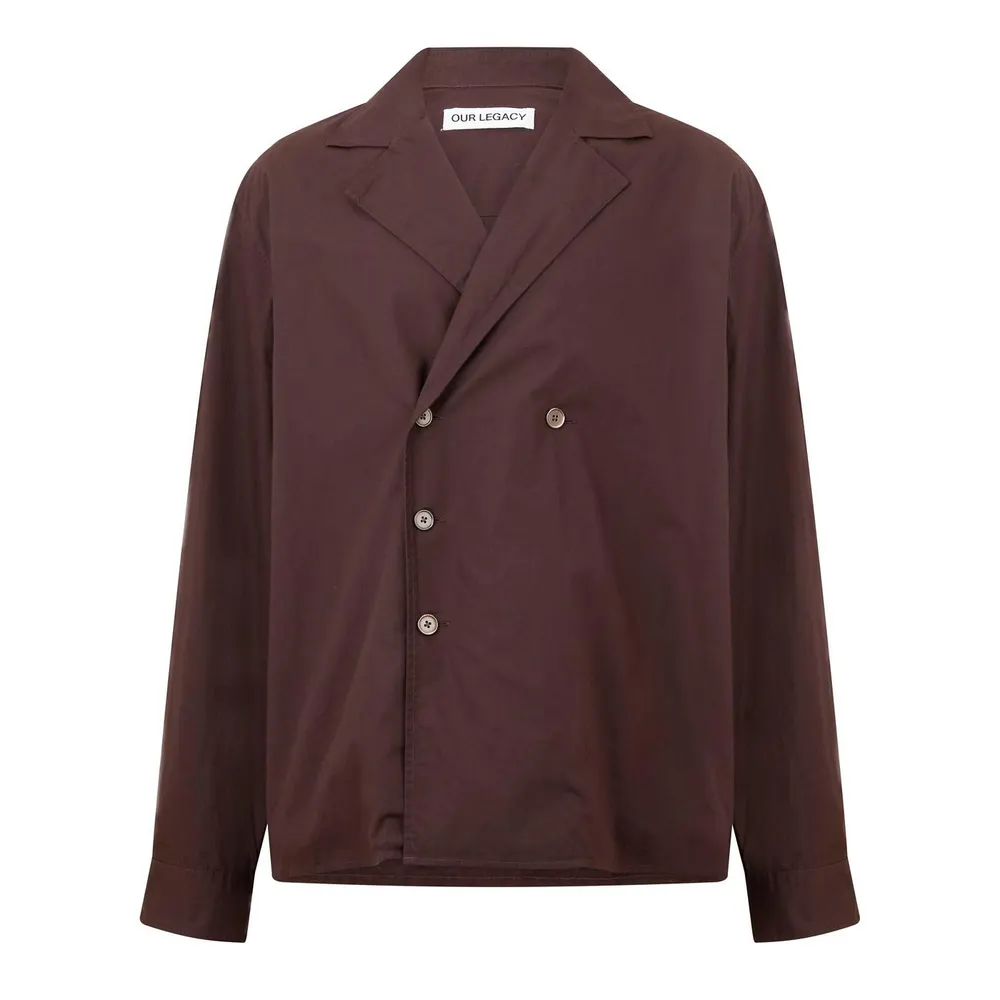 Our Legacy Men's Duo Relaxed Fit Overshirt in Hefty Brown – Clothing