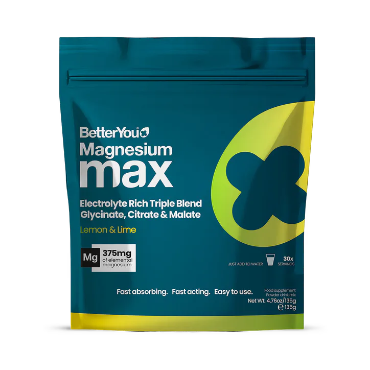 BetterYou Magnesium Max Powder Lemon & Lime 375 mg 135 g