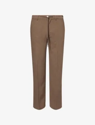 PAIGE Tiano Straight-Leg Linen-Blend Trousers